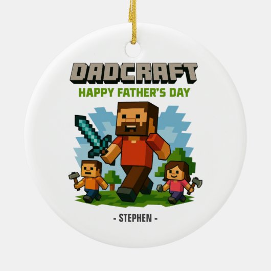Vaderschapsmodus geactiveerd - Happy Father's Day Keramisch Ornament (Achterkant)