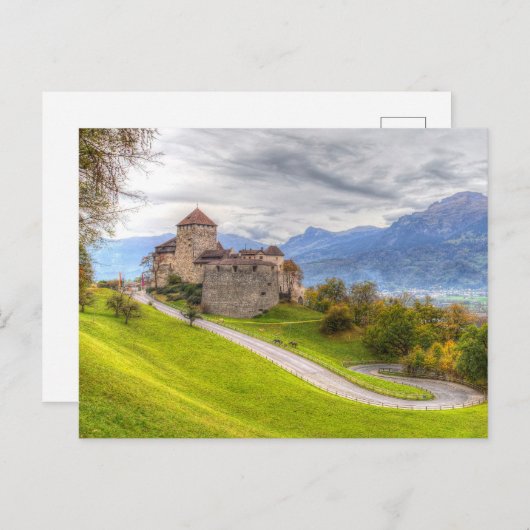 Vaduz Castle Liechtenstein Briefkaart (Voorkant / Achterkant)
