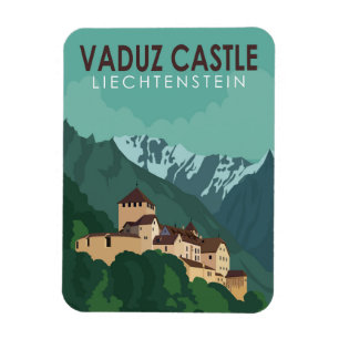 Vaduz Castle Liechtenstein Travel  Art Magneet
