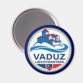 Vaduz Liechtenstein Europe Magneet (Voorkant / Achterkant)