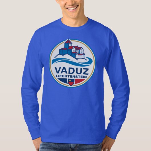 Vaduz Liechtenstein Europe T-shirt (Voorkant)