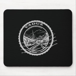 Vaduz Liechtenstein Reizen Vintage Bord Stempel Muismat