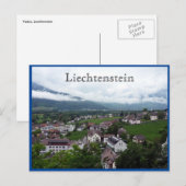 vaduz - stad liechtenstein briefkaart (Voorkant / Achterkant)