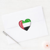 VAE Hart Vlag op Wit Sticker (Envelop)