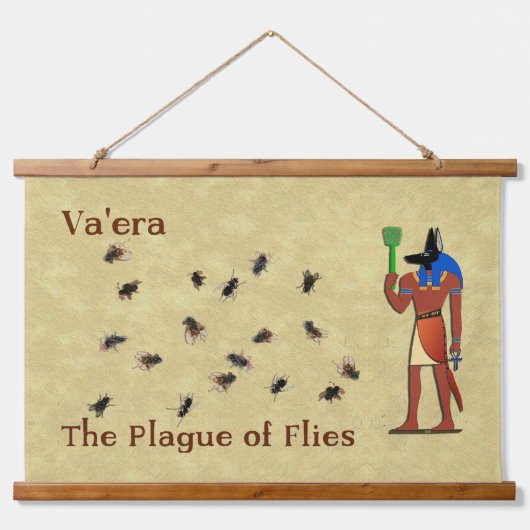 Va'era - De plaag van de vliegen Hangend Wandkleed (Voorkant)