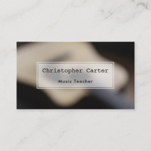 Vage Akoestische Gitaar, Artistieke Foto Visitekaartje