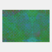 Vague 3 médias mixtes verts ensemble de papier d'e (Devant 3)