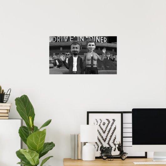 Vague À La Caméra - Petite Affiche (Bureau à domicile)