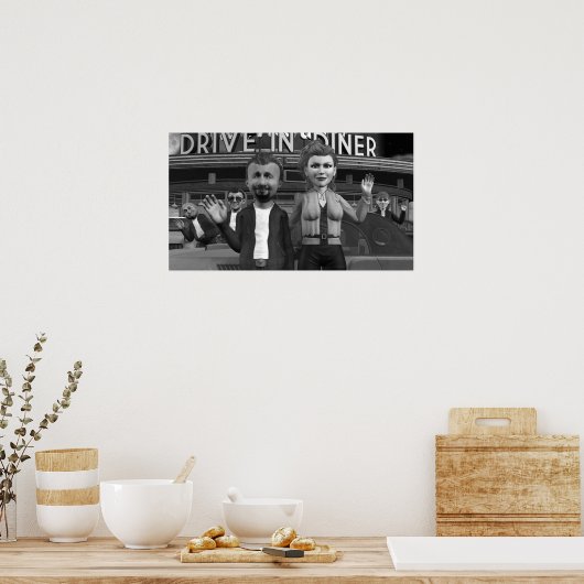 Vague À La Caméra - Petite Affiche (Cuisine)