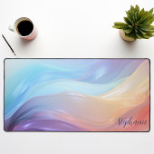 Vague Abstraite de Soie Iridescente