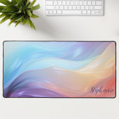 Vague Abstraite de Soie Iridescente