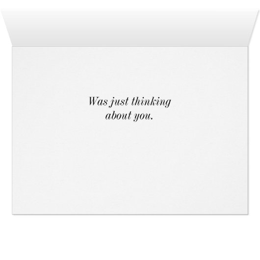 Vague Ashore Painterly Pensée De Vous Carte (Intérieur Horizontal (Bas))