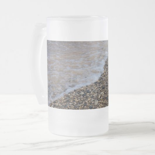 Vague Ashore Peinture Frosted Mug (Devant gauche)