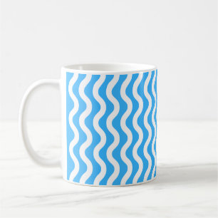 Vague Bleue Bleue Simple 11 oz. Thé au café Mug