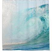 Vague bleue de l'océan pacifique cassant le rideau (Devant)