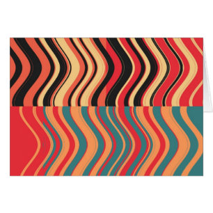 Vague colorée Art Retro Abstraite