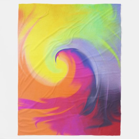 Vague d'aquarelle - couverture d'ouatine (Devant)