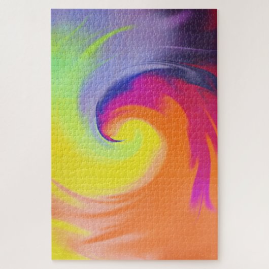 Vague d'aquarelle - puzzle (Vertical)