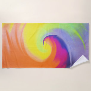 Vague d'aquarelle - serviette de plage