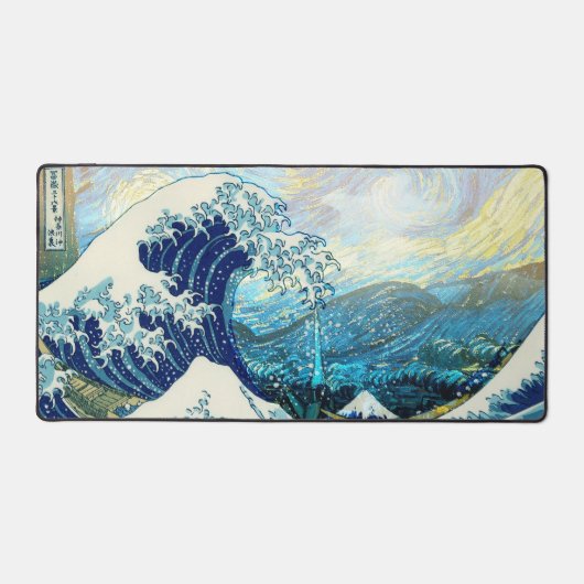 VAGUE DE KANAGAWA EN ARRIÈRE - PLAN DE NUIT STARRY (Recto)