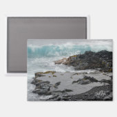 Vague de la côte de la Puna, aimant Hawaii (Recto/Verso)