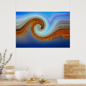 Vague d'or de canards et autres affiches de sauvag (Cuisine)