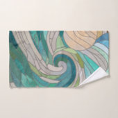 Vague et lune de mosaïque (Serviette à main)