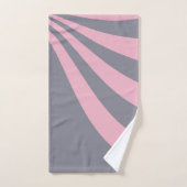 Vague grise et rose (Serviette à main)