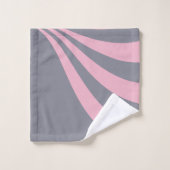 Vague grise et rose (Gant de toilette)