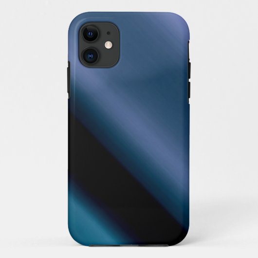 Vague L Blue-Black Abstract Case-Mate iPhone Case (Achterkant)