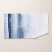 Vague océanique aquarelle bleue côtière (Serviette à main)