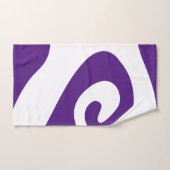 Vague royale violet blanc (Serviette à main)