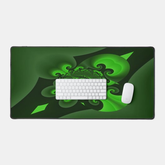 Vague Spirale Vert Foncé Et Lime (Clavier et souris)