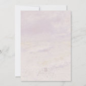 "Vague sur le sable" Faire-part de mariage (Dos)