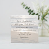 Vague sur les cartes de Faire-part de mariage du c (Debout devant)