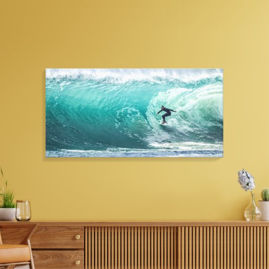 Vague, Surfeur, Belle Toile de Paysage (Insitu(Salon))