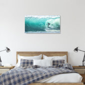 Vague, Surfeur, Belle Toile de Paysage (Insitu(Chambre))