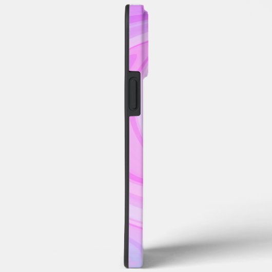Vague violette Abstraite, coque iphone d'intégrité (Verso / Droite)