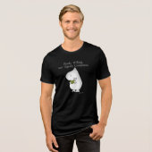 Vaguely competent Hippo door Sandra Boynton T-Shir Tri-Blend Shirt (Voorkant volledig)