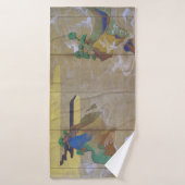 Vagues à Matsushima (gauche), Tawaraya Sotatsu (Serviette de bain)