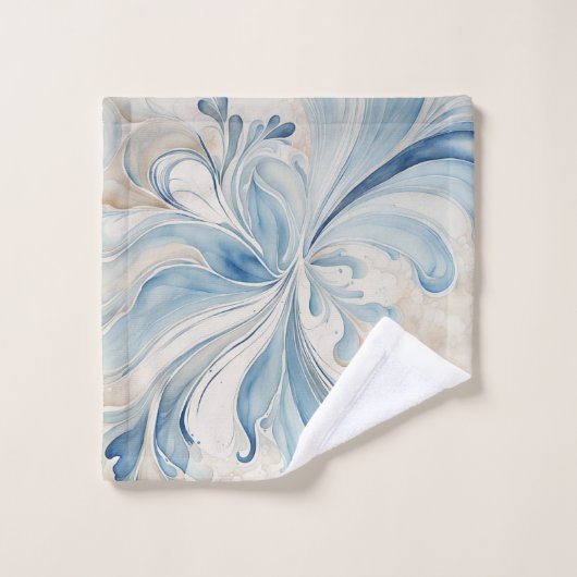 Vagues Abstraites 3 serviettes de bain (Gant de toilette)