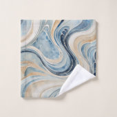 Vagues Abstraites 3 serviettes de bain (Gant de toilette)