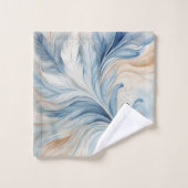 Vagues Abstraites 4 serviettes de bain (Gant de toilette)