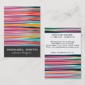 vagues Abstraites Carte de visite du concepteur d' (Devant / Derrière)