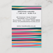 vagues Abstraites Carte de visite du concepteur d' (Dos)