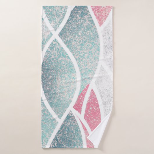 Vagues abstraites de bord de mer  (Serviette de bain)