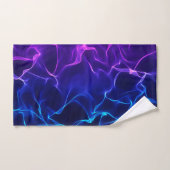 Vagues Abstraites élégantes - bleu et violet - (Serviette à main)