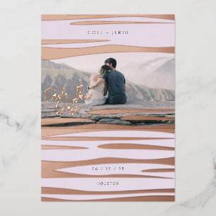 Vagues Abstraites Enregistrer la carte Date