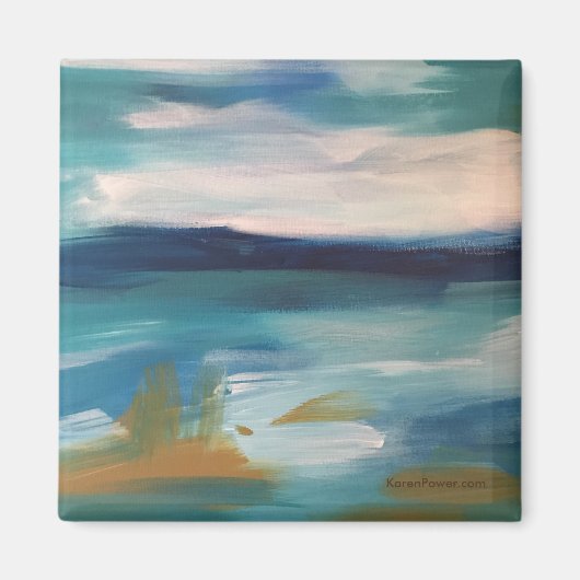 Vagues Abstraites - Magnet (Devant)