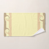 Vagues Abstraites sur beige et jaune clair (Serviette à main)